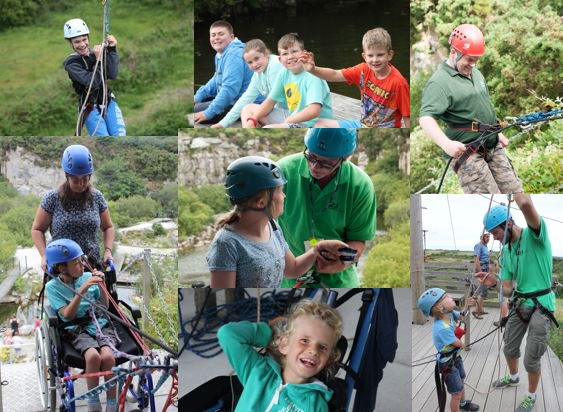 Accessible abseiling and zip-lining