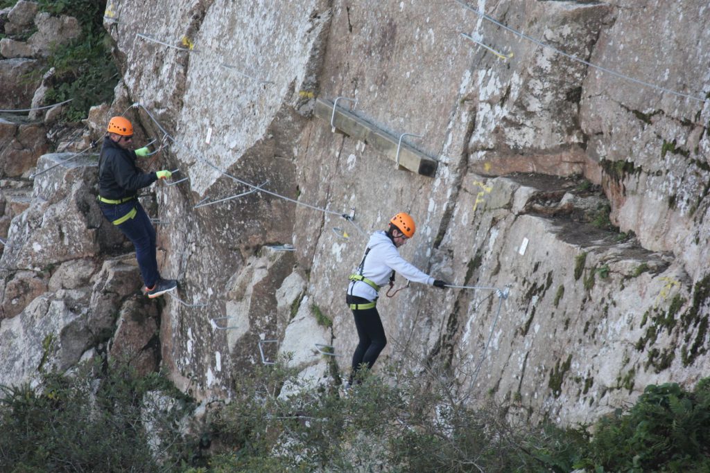 Via Ferrata Cornwall climbing