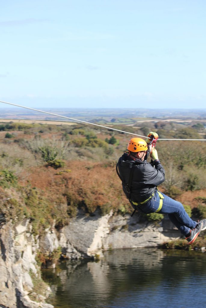 Zip line Cornwall