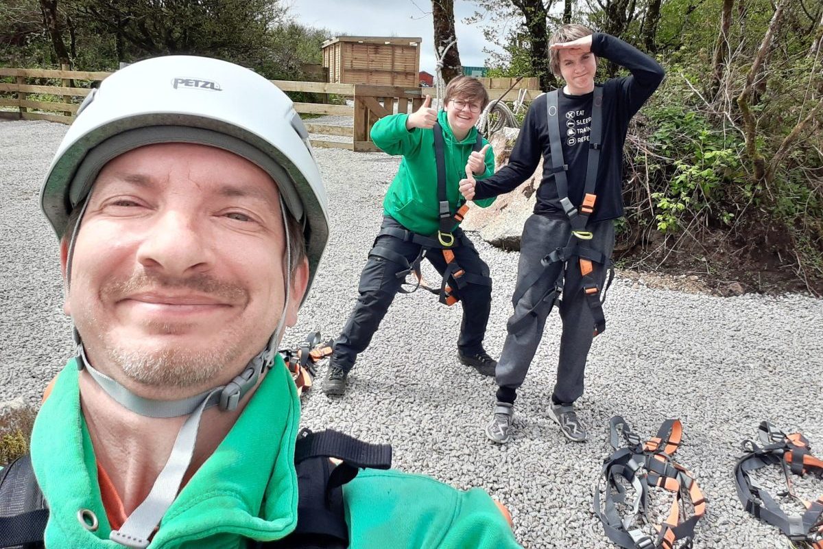 Instructors with Young People Instructors having fun with Young Person